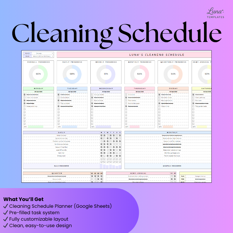 Cleaning Schedule