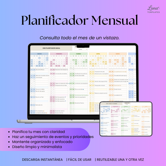 Planificador Mensual