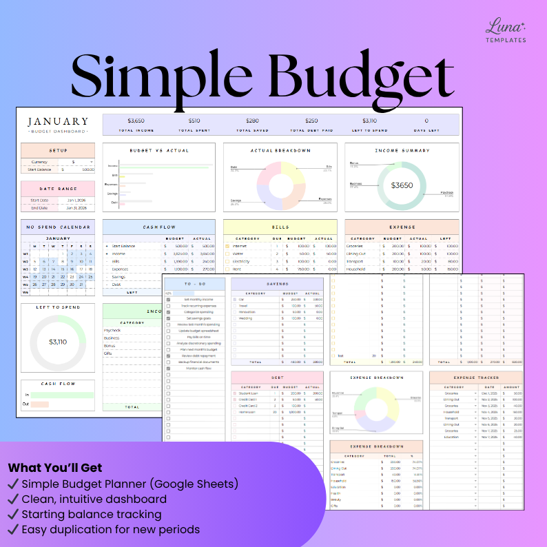 Simple Budget Tracker
