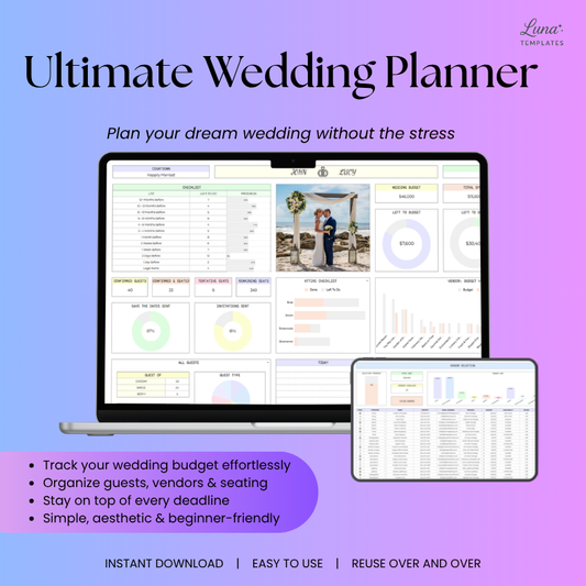 Ultimate Wedding Planner Spreadsheet